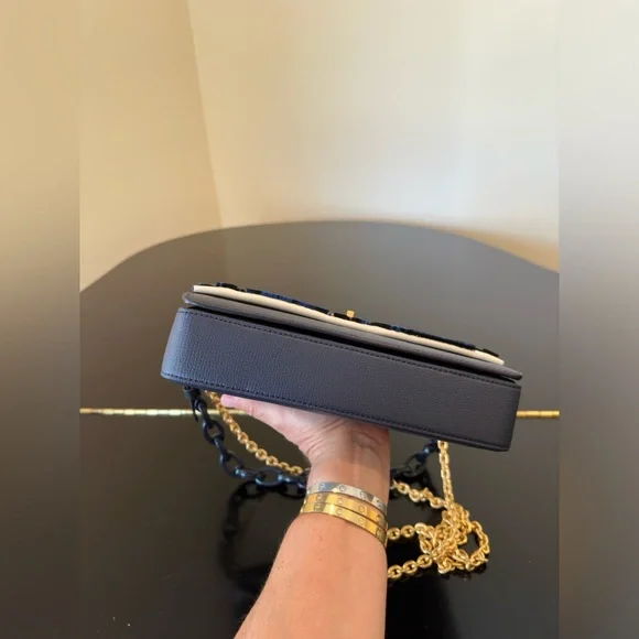 NWT Luxury Maximalist Couture Authentic Tory Burch Kira Fil Coupé Shoulder Bag - Picture 16 of 17